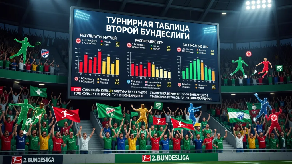 Турнирная таблица второй Бундеслиги, результаты матчей, расписание игр и статистика игроков: полный обзор команд сезона